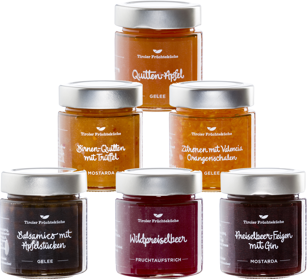 Fruit jellies and mostardas by Tiroler Früchteküche Fruit jellies and mostardas by Tiroler Früchteküche